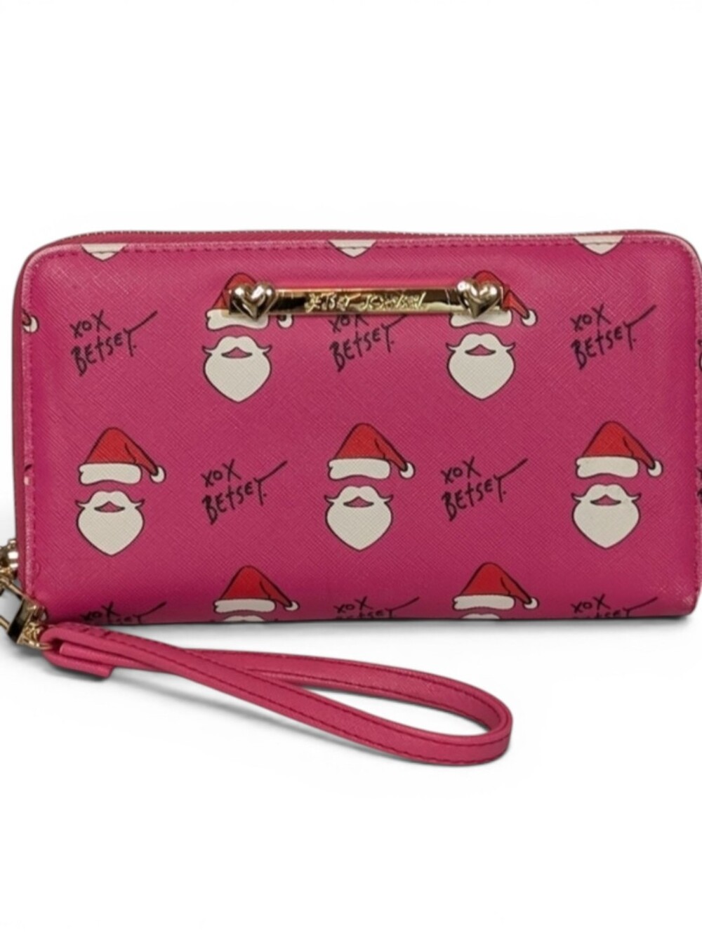 Betsey Johnson Santa Full Size Wallet Wristlet